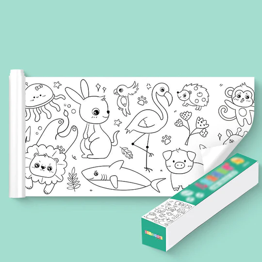 Drawing roll – Krāsojamā grāmata ruļļa formā slider