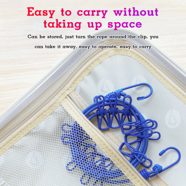 Stretchy Clothesline – elastīga virve drēbju žāvēšanai slider