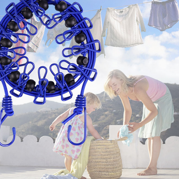 Stretchy Clothesline – elastīga virve drēbju žāvēšanai slider