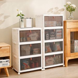 HOMEBOX – Uzglabāšanas kastes ar vāku un riteņiem 03