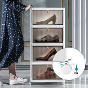 HOMEBOX – Uzglabāšanas kastes ar vāku un riteņiem 03