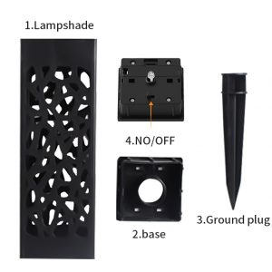 Dekoratīvā dārza saules lampa 1 + 1 GRATIS – LANTERNA 03